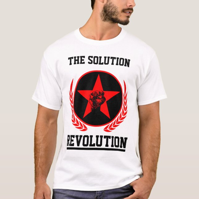T-shirt punho da revolução (Frente)