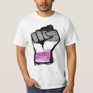 T-Shirt Punho de Orgulho Asexual