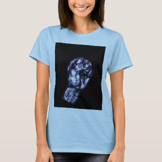 T-shirt Punho do poder preto