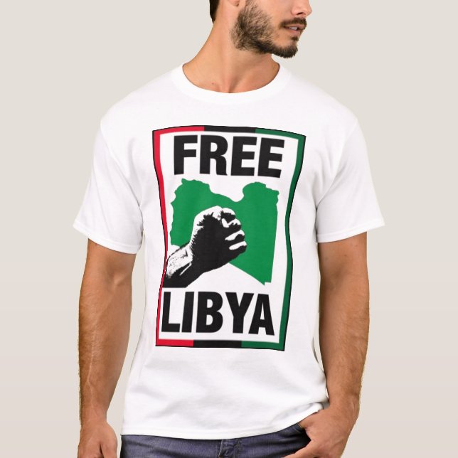 T-shirt Punho livre de Líbia (Frente)