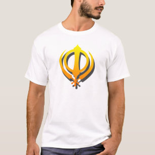 T-shirt Punjabi do Sikhism de Khanda Khalsa do sikh