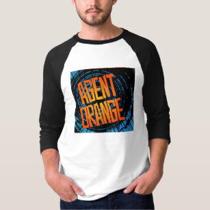 T-shirt Punk do skate do jérsei de basebol de Agent Orange