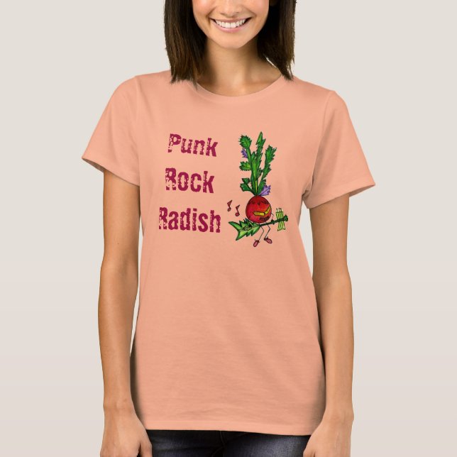 T-shirt Punk Rock Radish, lágrima queimada (Frente)