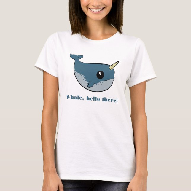 T-shirt Punny Narwhal (Frente)