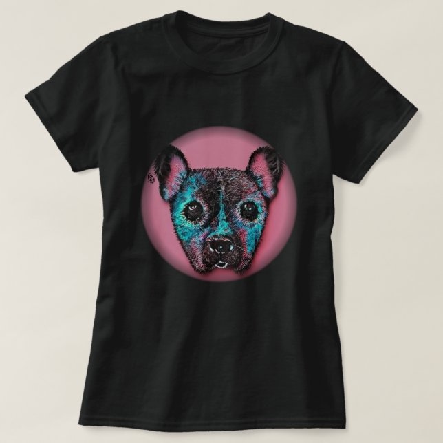 T-Shirt Puppy Pintado (Frente do Design)