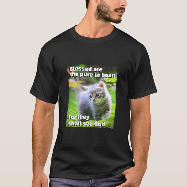 T-Shirt Puro em Coração (escuro) (Frente)