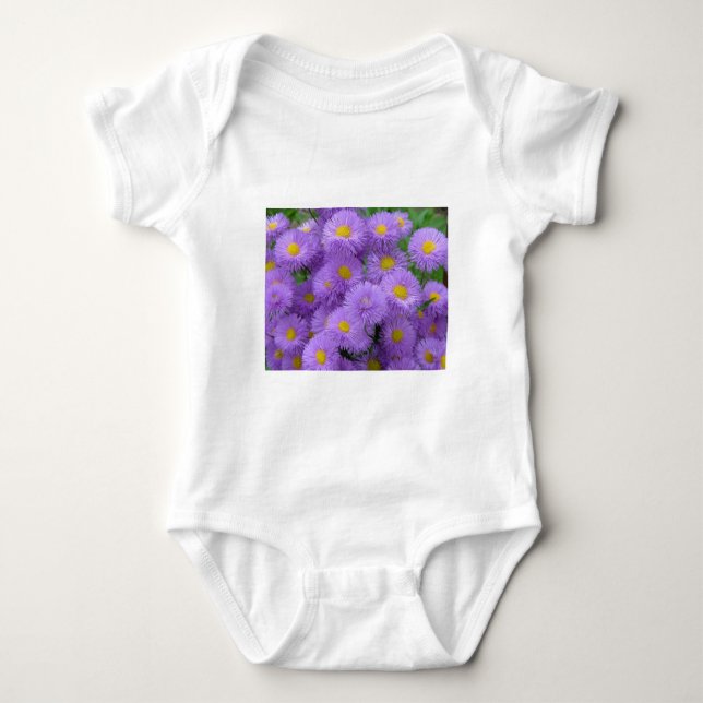 T-shirt Purple Floral (Frente)
