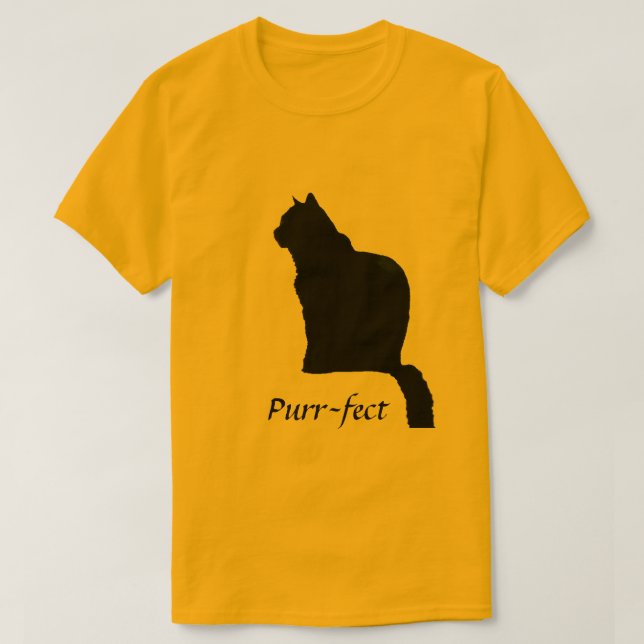 T-Shirt - Purr-fect (Frente do Design)