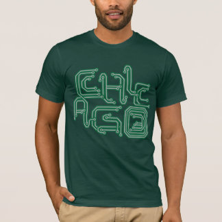 T-shirt PWB eletrônico T de Chicago - verde escuro