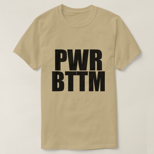 T-Shirt PWR BTTM (Frente do Design)