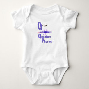 T-shirt Q é para o design bonito da ciência da física d