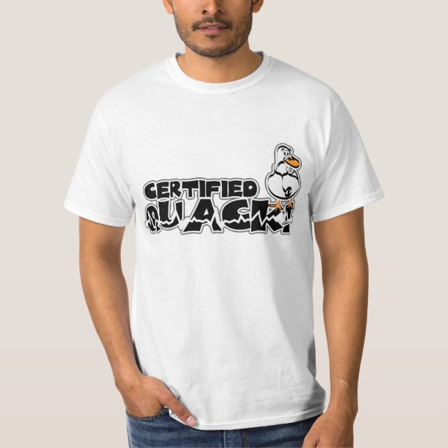 T-shirt Quack Duck certificado (Frente)