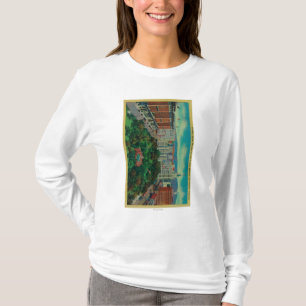 T-shirt Quadrado de Pershing que mostra a Los Angeles