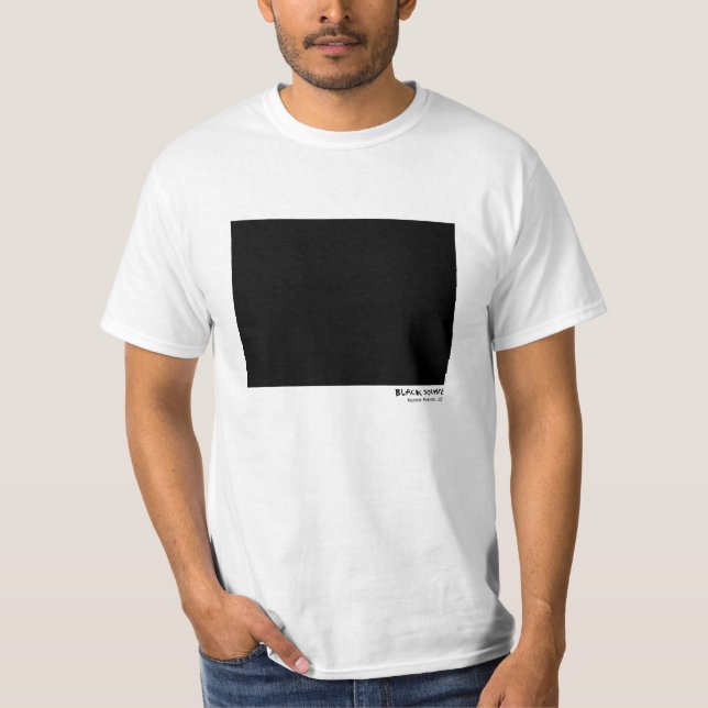 T-shirt Quadrado preto, Kazimir Malevich 1915 (Frente)
