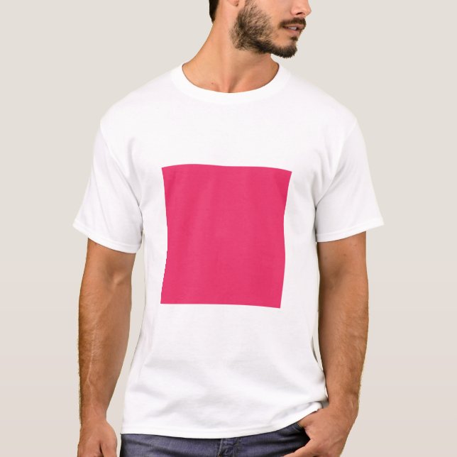 T-shirt Quadrado Simples - Vermelho Regal (Frente)
