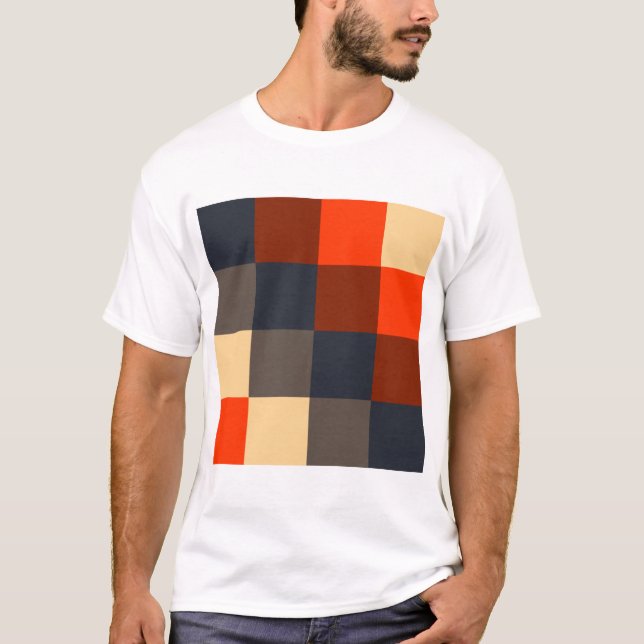 T-shirt Quadrados de cores (Frente)