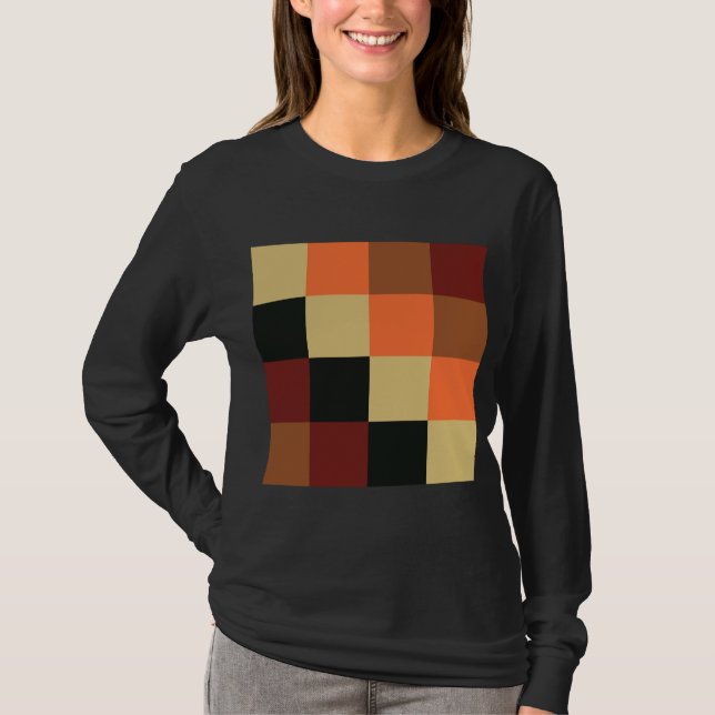 T-shirt Quadrados de cores (Frente)
