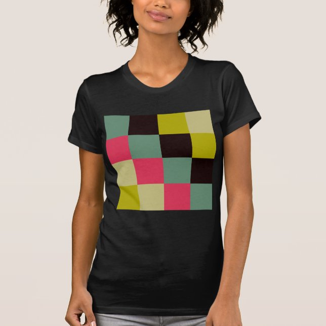 T-shirt Quadrados de cores (Frente)