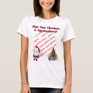 T-shirt Quadro de Fotografias do Pai Natal