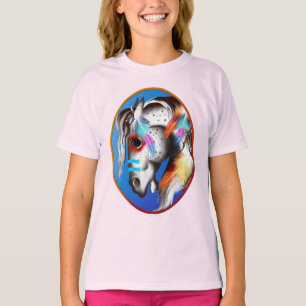 T-shirt quadro pônei pintado