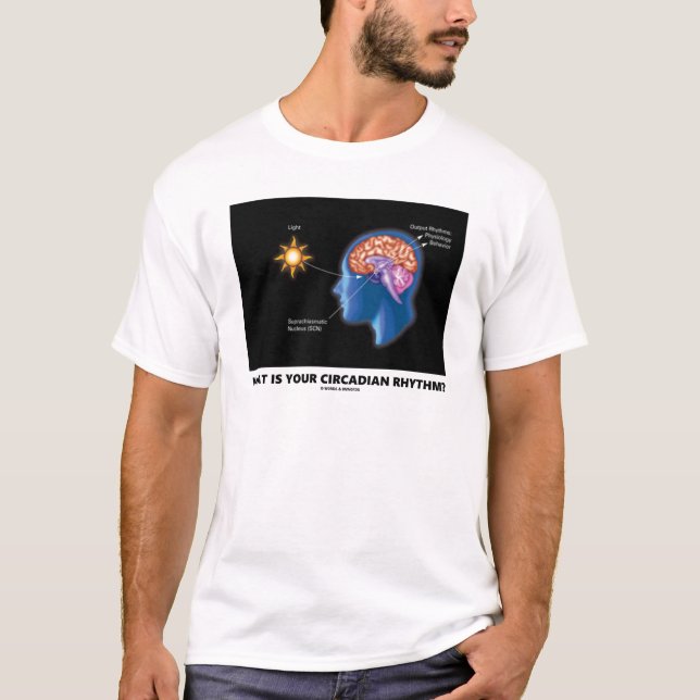 T-shirt Qual É O Seu Ritmo Circadiano? (Frente)