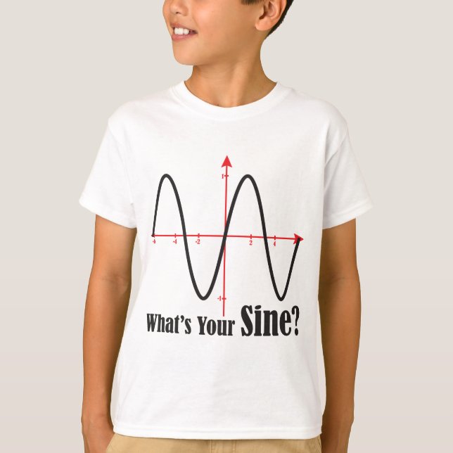 T-shirt Qual é o seu seno? (Frente)