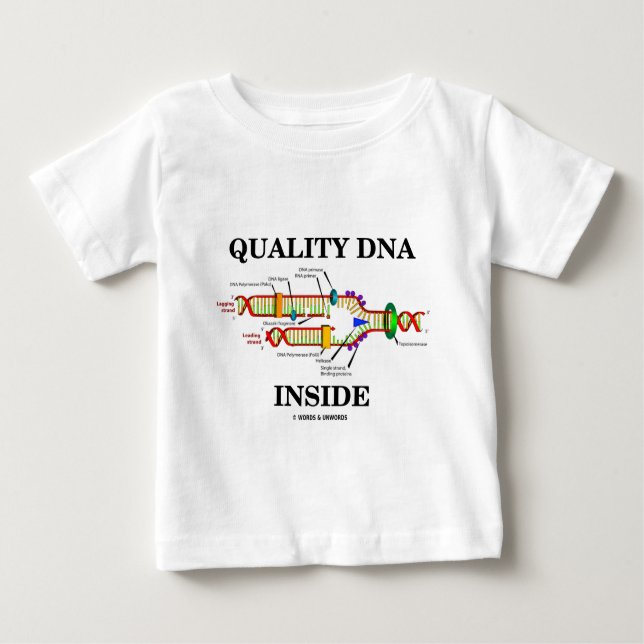 T-shirt Qualidade do DNA Dentro (Replicação do DNA) (Frente)