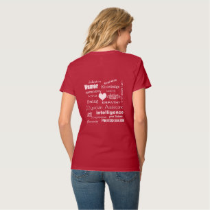 T-shirt Qualidades do Coração Branco-Assistente Médico