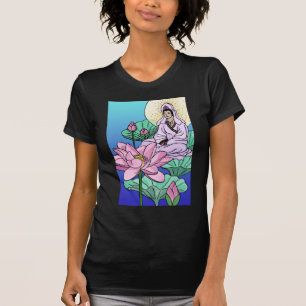 T-shirt Quan Yin (Kuan Yin) no Lotus