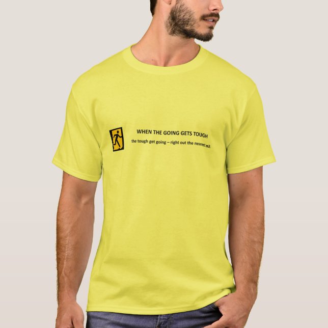 T-shirt quando é que se vai, é difícil. (Frente)