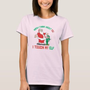 T-shirt Quando eu me penso sobre você toque em meu duende