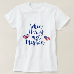 T-shirt Quando Harry conheceu Meghan Casamento Real Dive