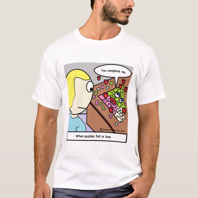 T-shirt Quando os quebra-cabeça caírem no amor (Frente)