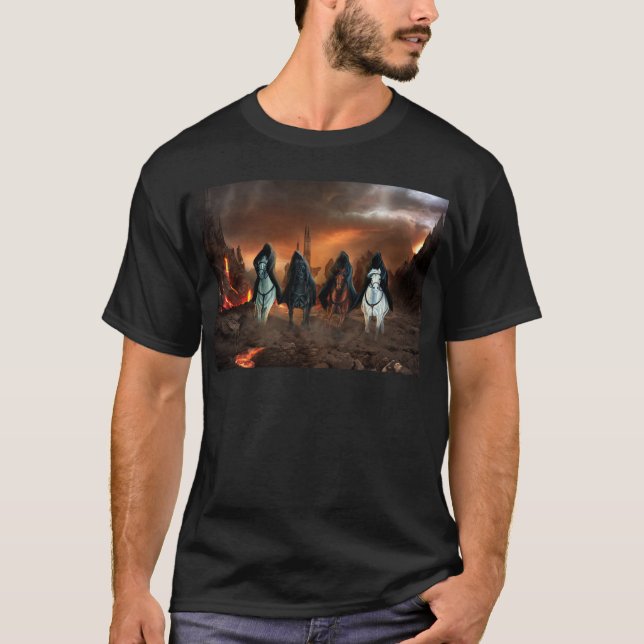 T-shirt Quatro cavaleiro do apocalipse (Frente)