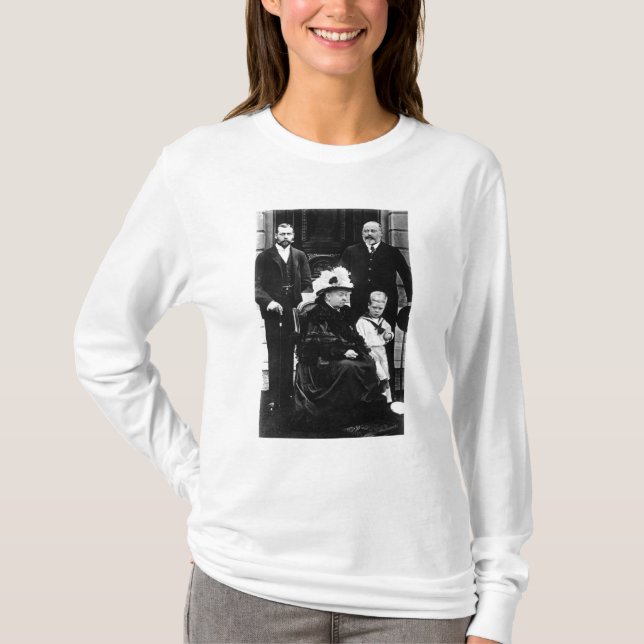 T-shirt Quatro gerações de direitos do Victorian (Frente)