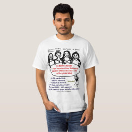 T-shirt Quatro mulheres ignoram Wolbachia por RoseWrite