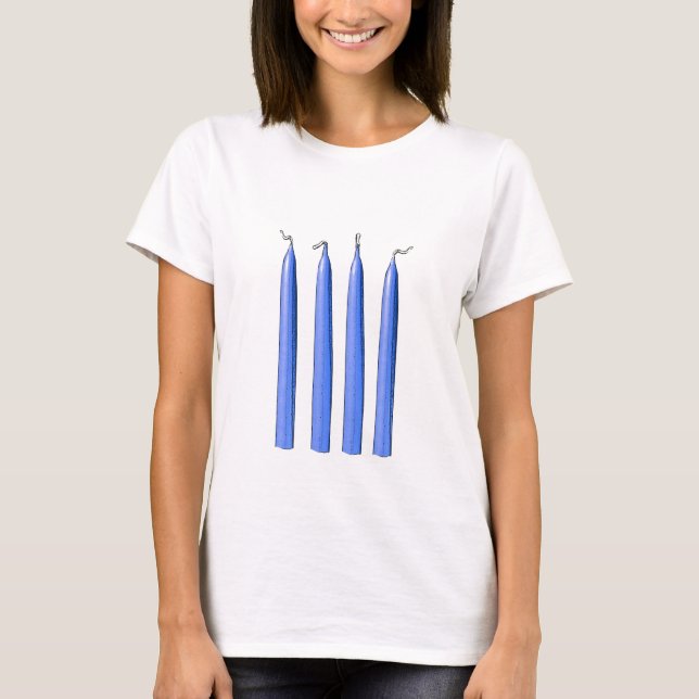 T-shirt Quatro punhos das velas/forquilha (Frente)