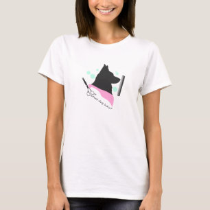 T-shirt que cabelo de cachorro?