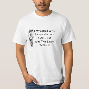 T-shirt que eu wrestled com o humor de Denny