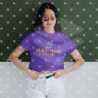 T-shirt que o meu melhor amigo tem patas