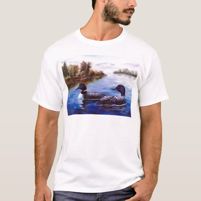 T-shirt Que Tshirt do adulto do mergulhão-do-norte dos (Frente)