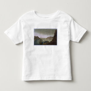 T-shirt Quebeque e o St. Lawrence River, chapeiam 4 'de L