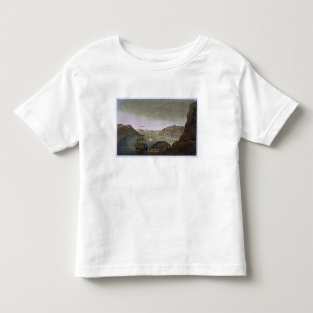 T-shirt Quebeque e o St. Lawrence River, chapeiam 4 'de L (Frente)