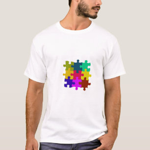 T-shirt Quebra-cabeça de serra de vaivém