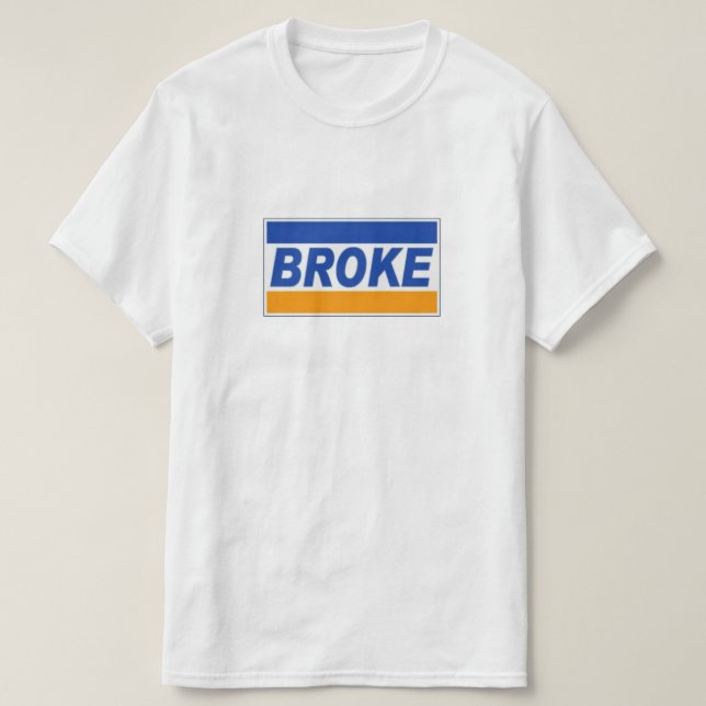 T-Shirt quebrado (Frente do Design)