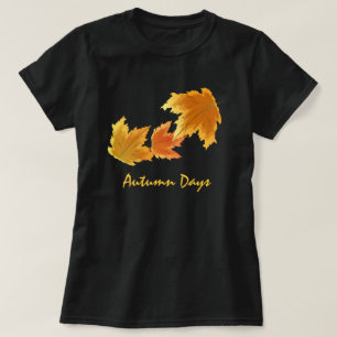 T-shirt Queda das folhas de bordo do outono