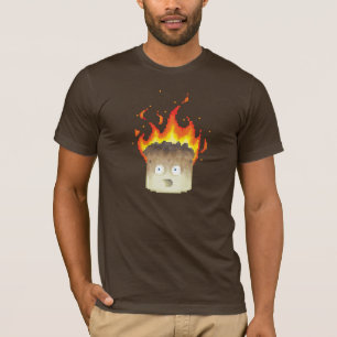 T-shirt Queimando Arte de Pixel Marshmallow