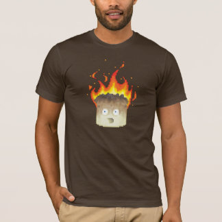T-shirt Queimando Arte de Pixel Marshmallow