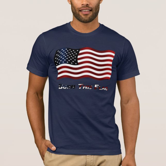 T-shirt Queime esta bandeira (Frente)