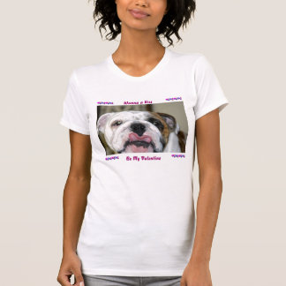 T-shirt Queira beijar seja meu salvamento TX do buldogue